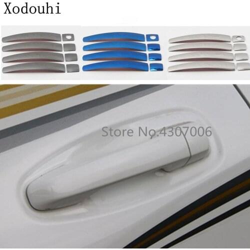 Car Cover Protect Stick Frame Trim Door Handle Armrest Hoods 8pcs For Toyota FJ150 / Prado 2010 2011 2012 2013 2014 2015 2016