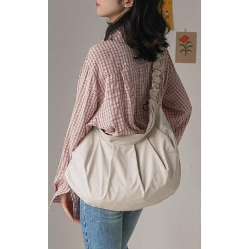 Female Light Crossbody Bag Travel Handbags Lady Large Capacity Bags Fashion Women Nylon Shoulder Bags Solid Color Cross Body Bag