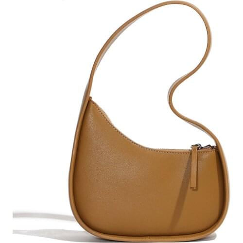 2021 New Genuine Leather Women Underarm Flap Bag Summer Female One Shoulder Handbags Ladies Brand Designer Toto Bags Retro