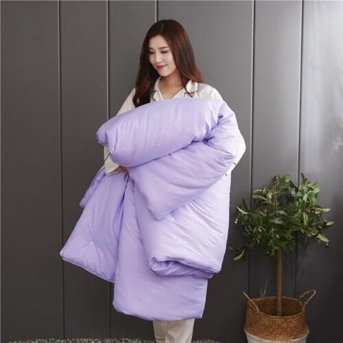 Winter Chinese 100% Mulberry Silk Quilt White Pink Insert Filling Handmade Four Seasons Silk Comforter Blankets Cotton Duvet