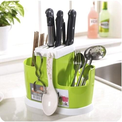 1PC Multi-purpose Storage Knives Racks Utensil Holder Shelf Blocks Roll Bags Kitchen Chopsticks Tube Cutter LF 102