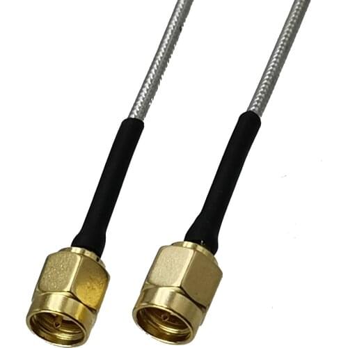1pcs RG405 0.086" SMA Male Plug to SMA Male Plug RF Coaxial Connector Flexible Pigtail Jumper Cable New 4inch~5M