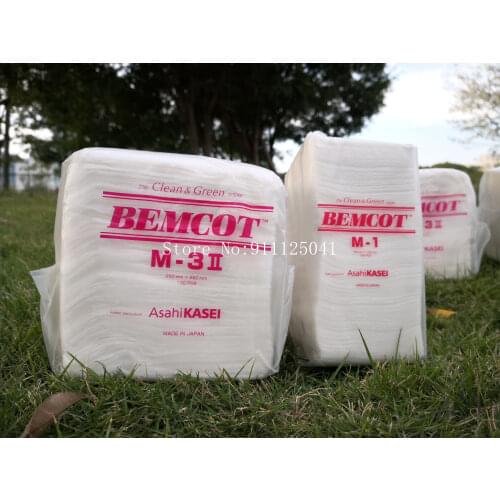 1BAG M-3 Bemcot Multi Purpose Lint Free Nonwoven Cleanroom Wipes M-1 cleaning cloth Japan AsahiKASEI CLEAN&GREEN WIPER dust-free