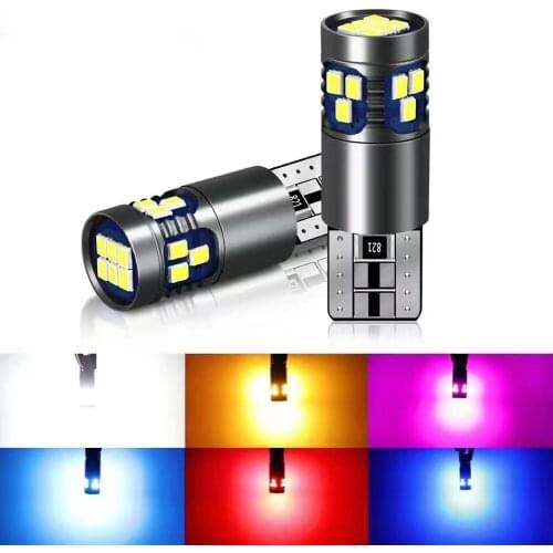 100PCS T10 W5W 194 LED Car Door Bulb Import 2016 18SMD Interior Reading Dome Parking Light White Blue Auto Lamp Wholesale