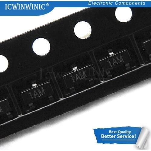 100piece MMBT3904 2N3904 SOT23 3904 SOT SMD SOT-23 SOT23-3 1AM transistor New original In Stock