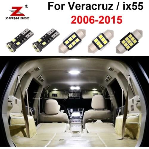 14pcs Top Canbus Car LED Bulb Interior Indoor sun visor Trunk Light License Plate Lamp Kit For Hyundai ix55 Veracruz 2006-2015