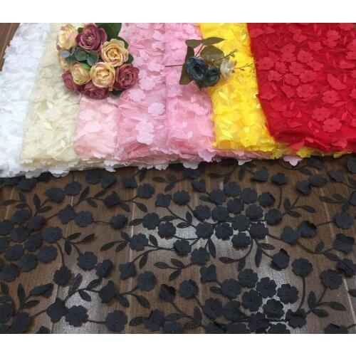 2020 new clothing Accessories Embroidery fabric Lace three-dimensional lace fabric