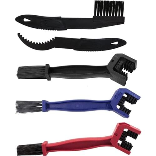 4pcs Bike Chain Cleaner Clean Machine Brushes Cycling Cleaning Kit Bicycle Brush Maintenance Tool for Mountain, Road, City