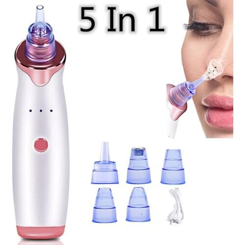 5 In 1 Vacuum Pore Cleaner Face Cleansing Blackhead Remover Tool Blackhead Pore Acne Removal Facial Clean Machine