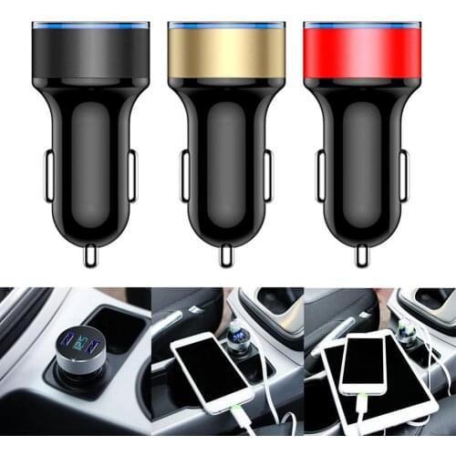 5V/3.1A Dual USB Port Lighter Adapter Voltage Display Car Charger вольтметр для авто carregador автомобильная зарядка