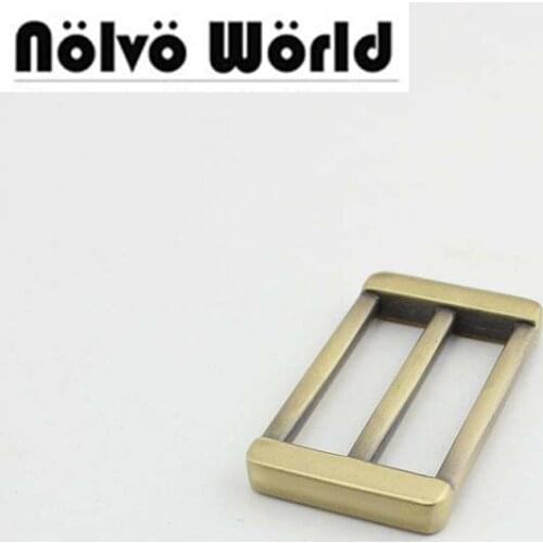 50pcs 5colors Wholesale38mm Handmade Bags Strap Handbags shoulder strap adjusted square edge buckle,High quality Slider