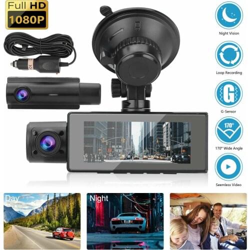 Car DVR 3.0" Full HD 1080P DashCam Vehicle Camera Video Recorder Registrar Car Parking Monitor Car Motion Detector Car Camcorder