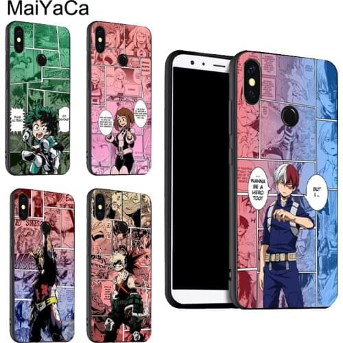 Boku no Hero Academia For POCO X3 F2 Case For Redmi Note 9 Pro 8 7 8T 9S 9A 9C For Mi Note 10 Lite 9T A3 Coque