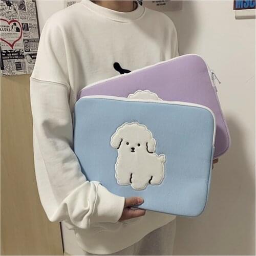 13 13.3 inch-Mac Tablet-Case Korean Ins Dog 9.7 11inch-IPad Air Sleeve Liner Bag Laptop Storage Pouch-for-iPad Air 10.5 15 inch