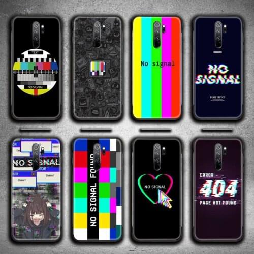 HOTCASHOP no signal Phone Case for Redmi 9A 8A 7 6 6A Note 9 8 8T Pro Max Redmi 9 K20 K30 Pro