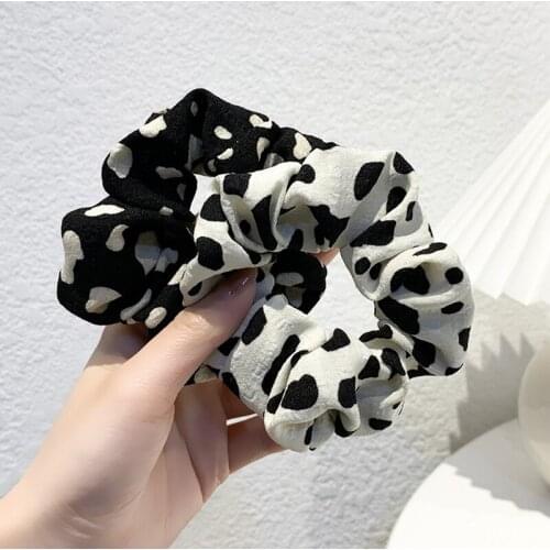 Children Hair Styling Tools Dot Print Hair Accessories Girls Hair Wear Hair Ring Head Rope Scrunchies Headdress For Kids