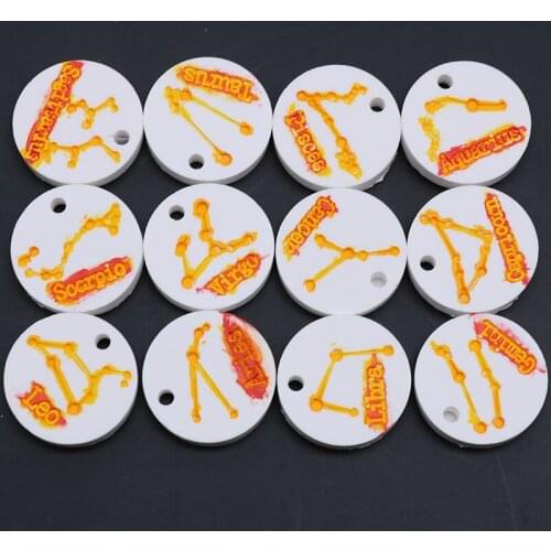 DIY Baking Tools Hanging Hole 12 Constellation Cake Chocolate Fondant Clay Silicone Mould chocolate cake mould bakeware