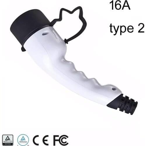 EV plug EVSE Electric car Charger Type 2 level 2 16A female 110-250V multicomp three phase