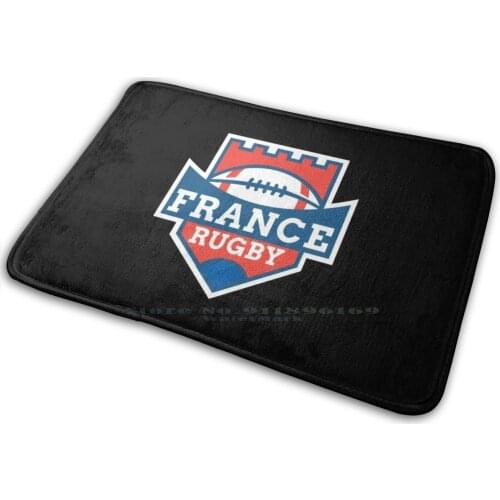 France Rugby Mat Rug Carpet Anti-Slip Bedroom Entrance Door Mat France Ecosse Equipe De France Rugby Rugby France Ecosse Equipe