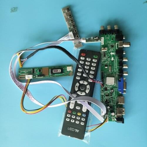 Kit For LP141WX3-TLP3/LP141WX3-TLP4 1280X800 TV VGA USB remote Controller board Digital HDMI Panel DVB-T2 DVB-T 1 CCFL LCD 30pin