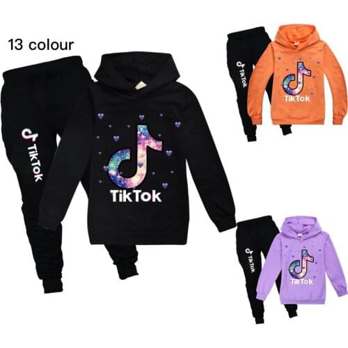 Autumn Kids Boy Girls Clothes Set Spring Long Sleeve Hoodie Tops and Pants 2Pcs Outfit for Children Tracksuit 2-16Year