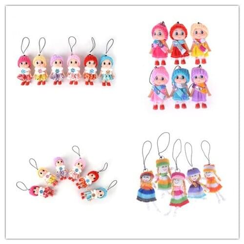 Cute Plush Keychains Beautiful Girl Doll Stuffed Elf Plush Toys For Girls Birthday Gifts Bag Pendant Color Random