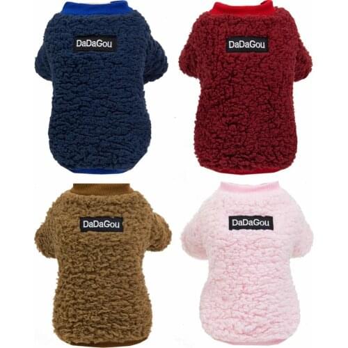 Fashion Fleece Dog Clothes For Small Dogs Cats Puppy Hoodies Warm Pet Clothing for Dog Coat Jacket Yorkies Chihuahua Clothes