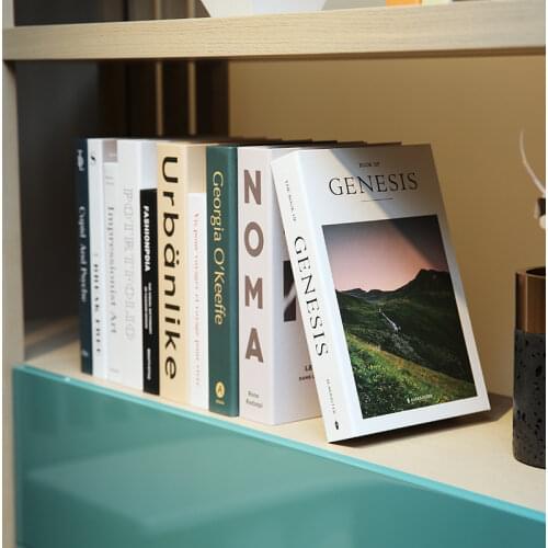 Fake Book Ornaments Simple Modern English Decoration Props Book Model Coffee Shop Hotel Study Soft-fitting Props Book Model