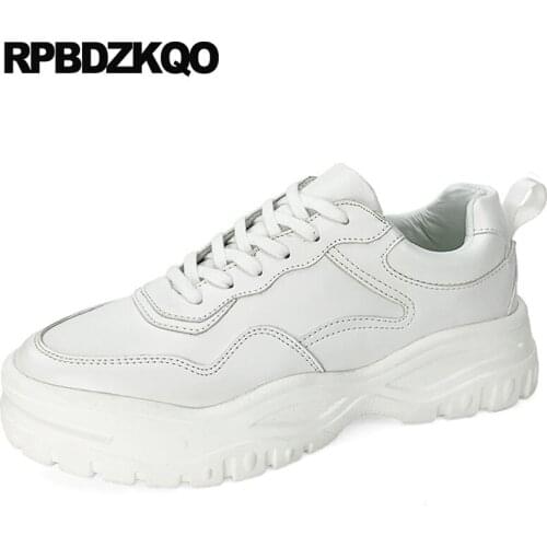 New Sneakers Platform 2021 Men Flats Skate Runway White European Italy Walking Trainers Brand Waterproof Shoes Creepers Italian