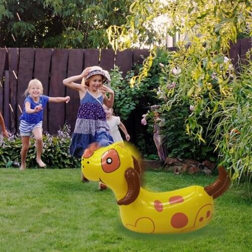 Inflatable Rideable Children Dog Toy Outdoor Friend Playful Animal Kids Accompany Room Decor Party Accessories Interesting Toy