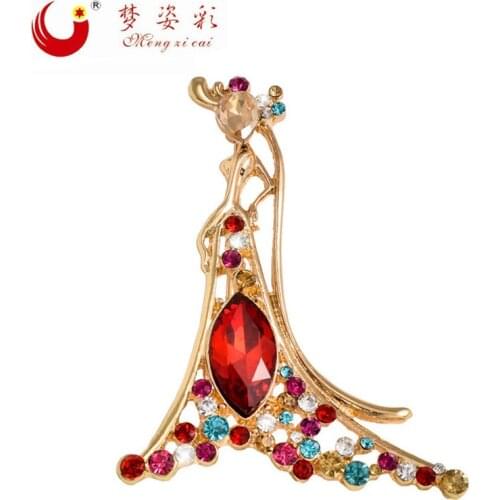 New Rhinestone Crystal Pins For Wedding Brooches Fashion Jewelry Nice Girls Brooch For Women Hijab pins Broches para ropa X1446