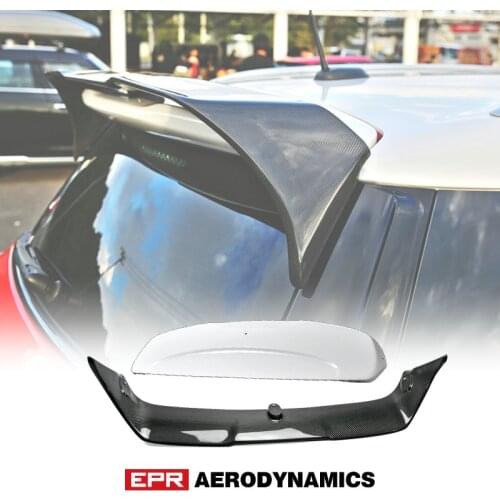 Carbon Fiber Roof Wing Lip Trim (Base Glass Fiber) For R60 Countryman Duell AG Rear Roof Spoiler Body Kit Tuning For Mini R60