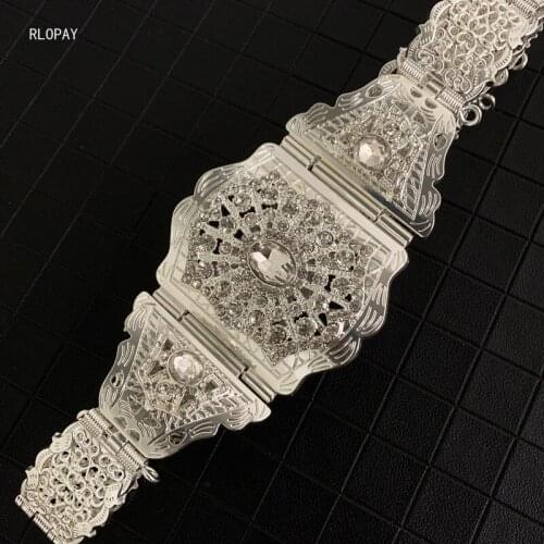 New Fashion Jewelry Belt for Women Hollow Flower Design Waist Chain Girls' Dress Belt with Gold Plating