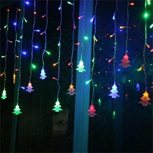 Christmas Fairy Lights LED Star Garland String Lights for Xmas Window Room Indoor Outdoor Decoration Wedding Party Light Lamp
