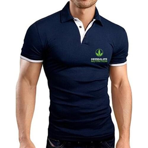 Summer Herbalife Nutrition Printing New Polo Shirts Men Short Sleeves Male Motorcycle Cotton Harajuku Classic High Street Tops