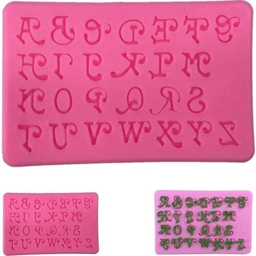 Letter Silicone Mold DIY Craft Cake Decorating Tools Fondant Chocolate Clay Baking Mould