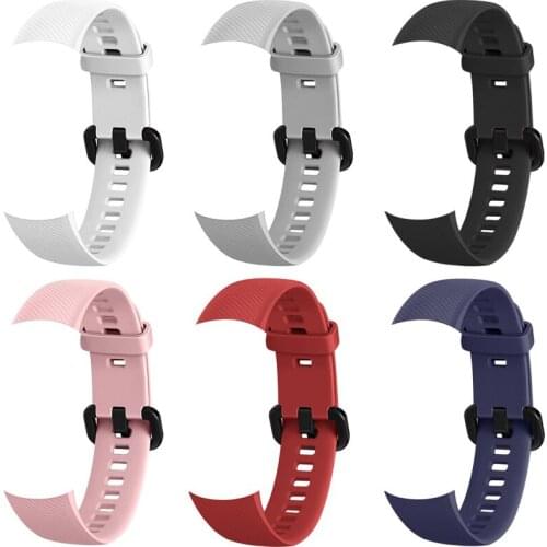 Silicone Wrist Strap For Huawei Honor Band 5 4 Standard Version Smart Wristband Sport Replacement Womens Wrist Strap Bracelet