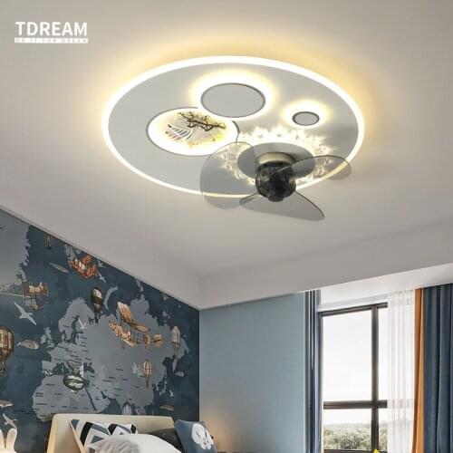 Modern LED Lamp Ceiling Fan Light Crystal Decorative Ventilador Techo for Remote Control Chandelier Fan Home Decor Lighting