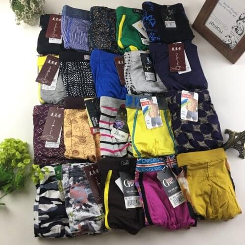 10PCS/Lot Mens Underwear Mix Color Underpants Boxer Cotton Modal Boy Shorts Boxers Free Shipping Cost