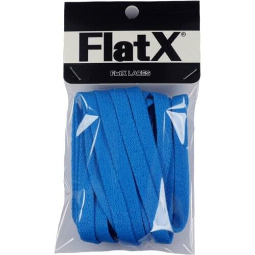 FlatX 8mm Bright Blue Shoelaces High Quality Professional Sneaker Laces Anti-Release Shoelace Lacet Branded Lace Wholesale