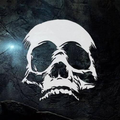 30*28cm Hell Skull Face Funny Car Stickers Horrible Window Waterproof Sticker bomb Decals automotive decoration for cars styling