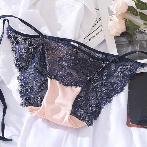Women Thongs Underwear Sexy Lace Bandage Panties Temptation Lingerie Female Low-waist Underpants Soft Adjustable Sexy Briefs