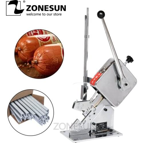 Manual U-shape Sausage Clipper Clipping Machine Maker Supermarket Tightening Machine No leakage of air & water