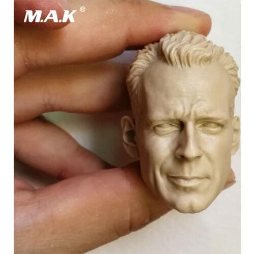 1/6 Repainted Mold Bruce Willis Head Sculpt McClane Head for 12'' Muscular Body Accessory