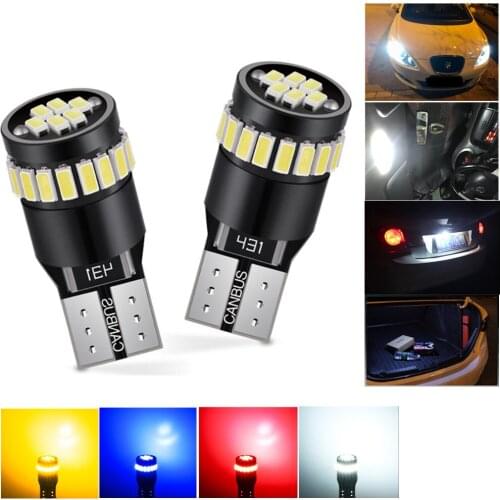 2pcs T10 led CANBUS Error Free w5w led car led signal lamp for bmw e38 x5 g30 e90 x6 e71 e61 e82 e46 e65 car interior light