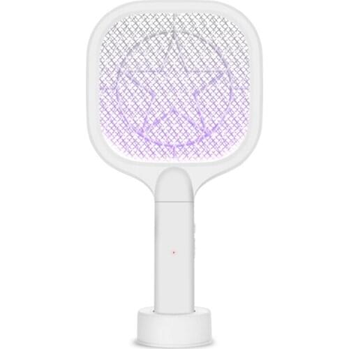 Electronic Insect Trap Bug Zapper 3000V Mosquitoes Racket Swatter USB Rechargeable 1200mAh Insect Trap Light Fly Trap