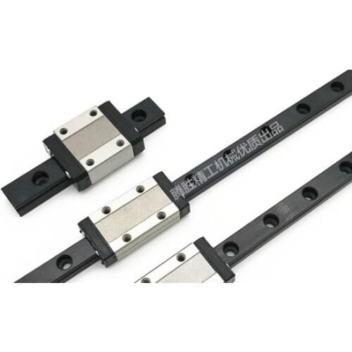 Funssor 8pcs/set Voron 2.4 3D printer Black anodized linear rail MGN9H 300350/400mm length high quality linear rail kit