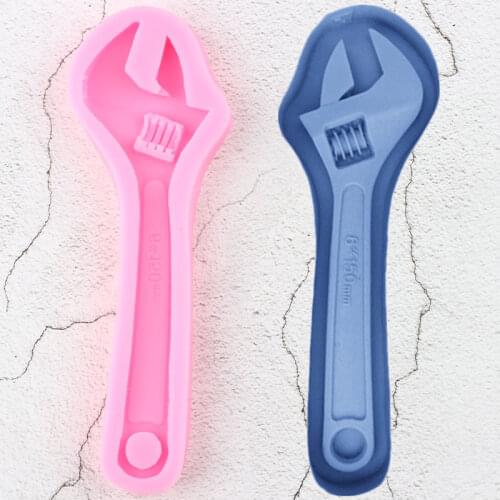 Repair Tools Spanner Silicone Molds Steampunk Baby Brithday Fondant Cake Decorating Tools Candy Clay Chocolate Gumpaste Moulds