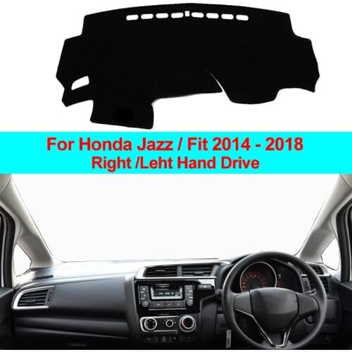 Car Inner Dashboard Cover Dash Mat Carpet Cushion Sun Shade Dash Board Pad For Honda Jazz Fit 2014 2015 2016 2017 2018 LHD RHD