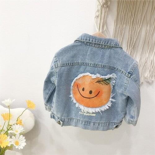 Casual Girls Coat Spring Autumn Long Sleeve Boys Jackets Toddler Girl Fall Clothes 2021 Denim Girls Coats